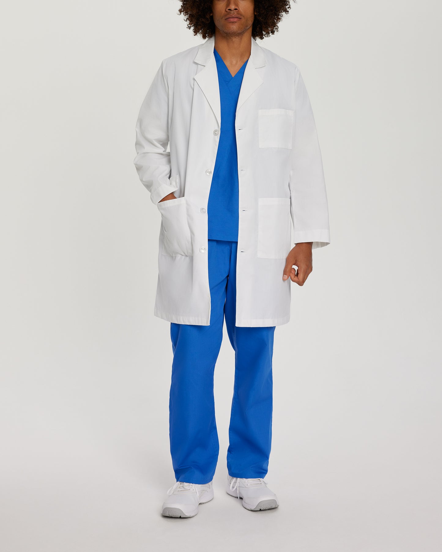 UNISEX - Landau Unisex 3-Pocket Full-Length White Coat