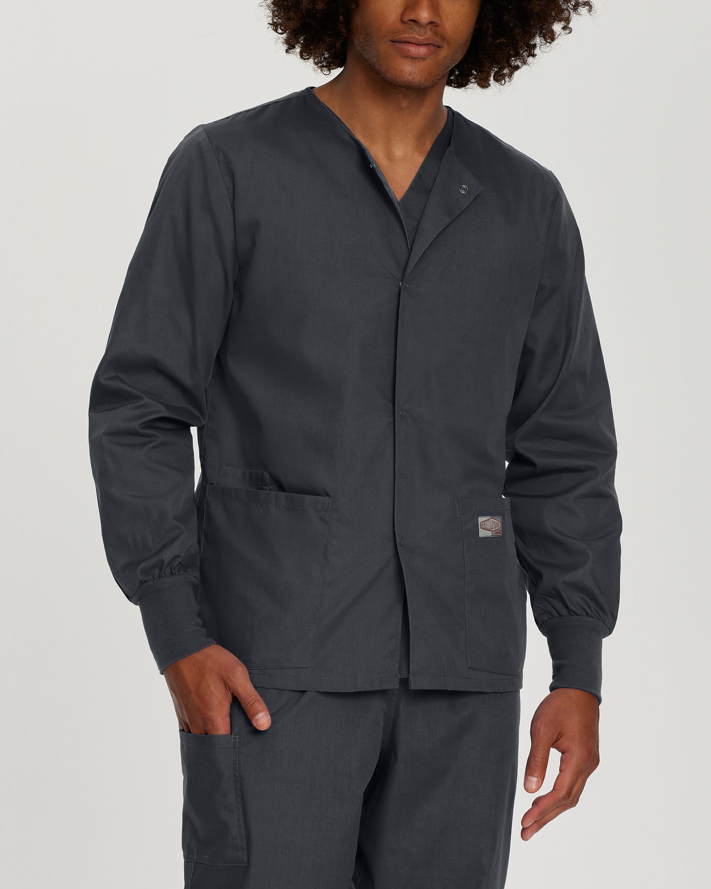 UNISEX - Landau Scrub Zone 3-Pocket Warm-Up Jacket