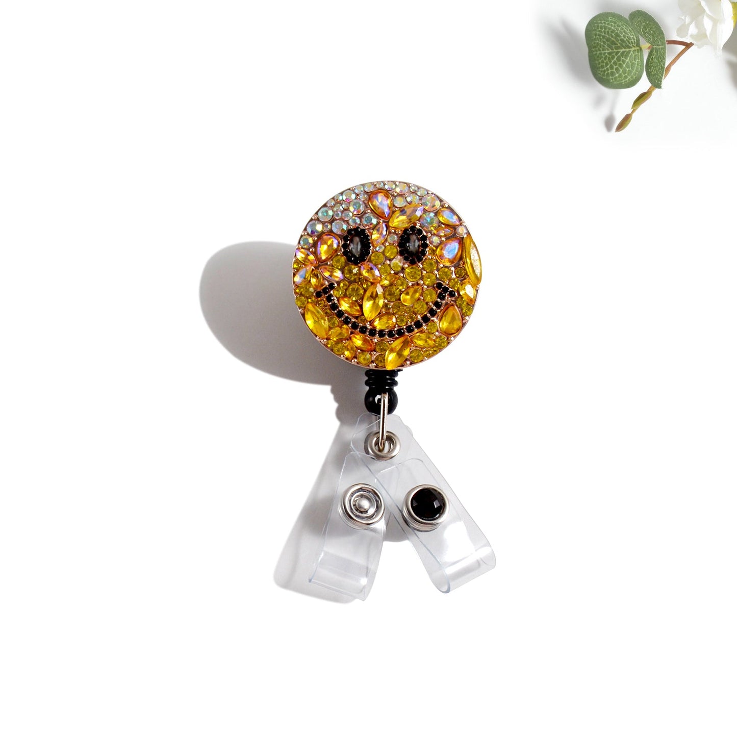 Sparkle & Shine Badge Reel Smiley Face