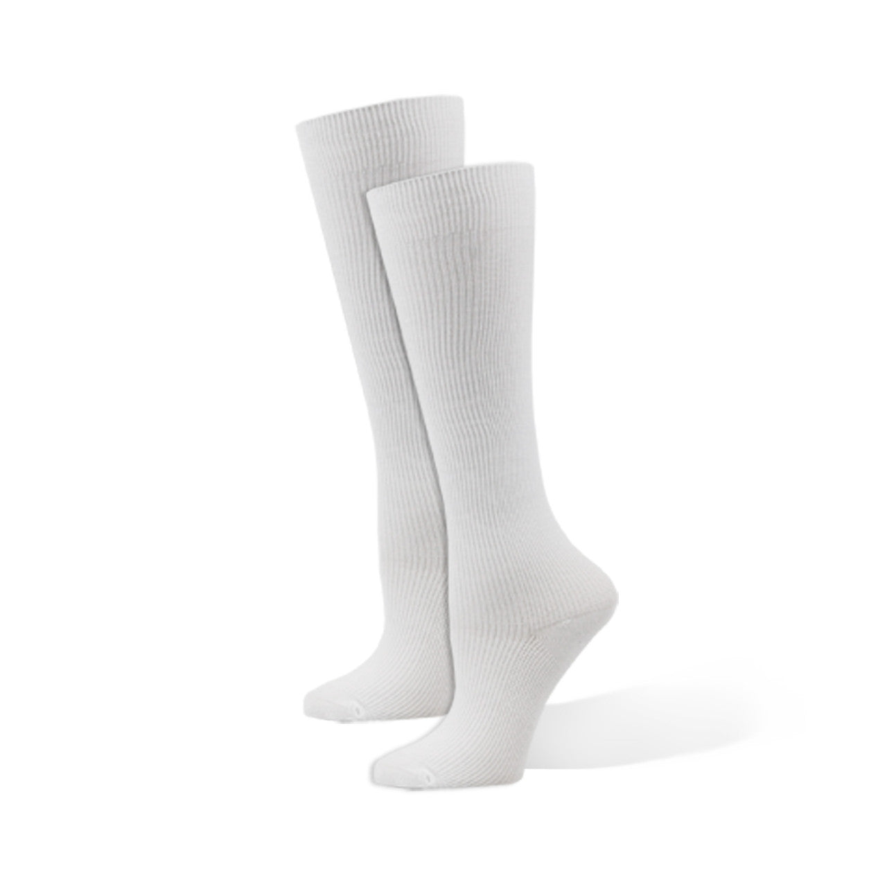 Think Medical Solid White Compression Socks - Regular (Regular) - view 1