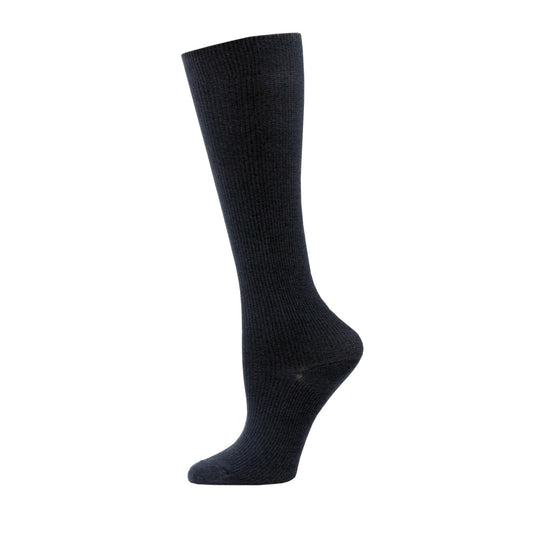 Think Medical Solid Black Compression Sock - Regular (Regular) - view 2