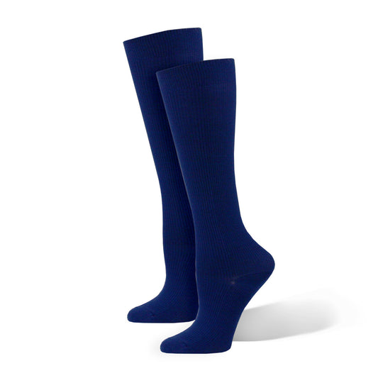 Think Medical Solid Navy Compression Sock - Regular (Regular) - view 1