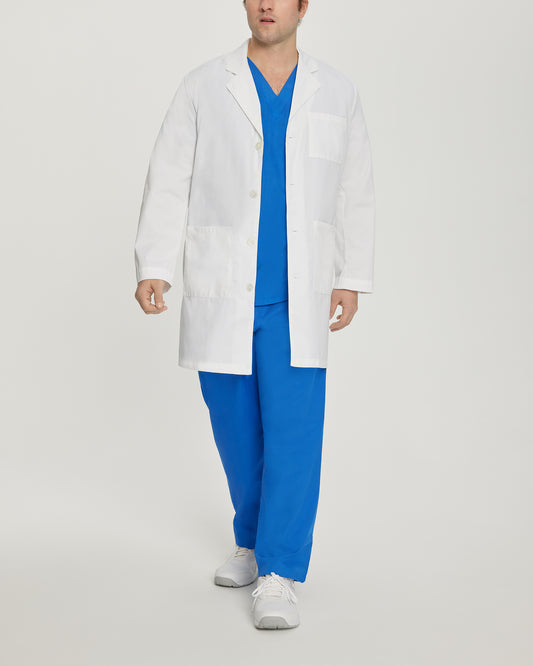 MEN'S - Landau Men's 5-Pocket Mid-Length White Coat