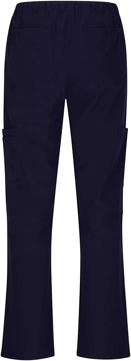 Natural Uniforms Women's Cool Stretch V-Neck Top and Cargo Pant Scrub Set