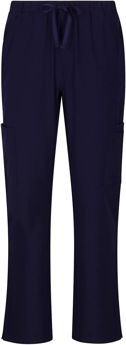 Natural Uniforms Women's Cool Stretch V-Neck Top and Cargo Pant Scrub Set