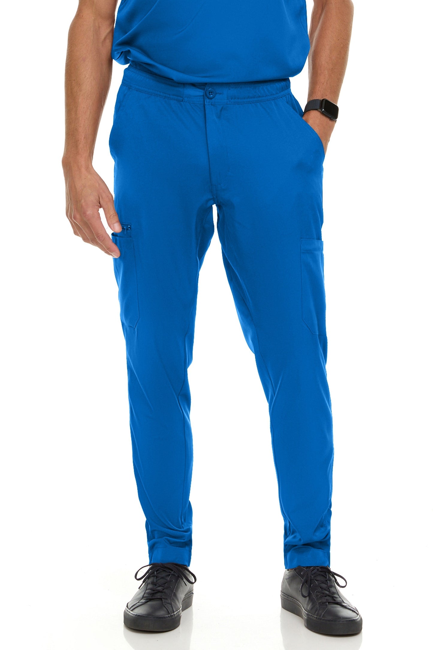 Men’s V-Neck Scrub Set – Tuck-In Top & Straight Leg Pants