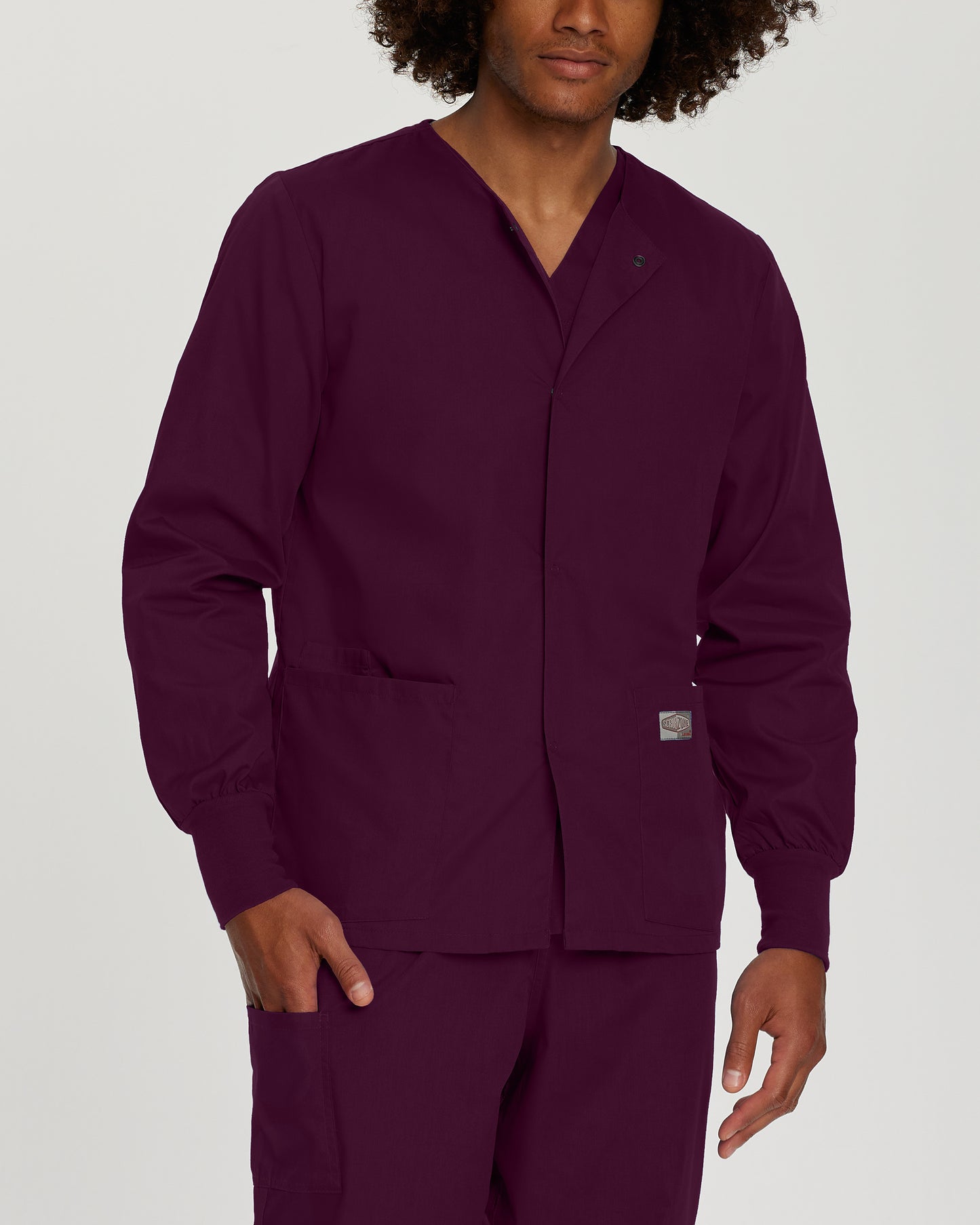 UNISEX - Landau Scrub Zone 3-Pocket Warm-Up Jacket