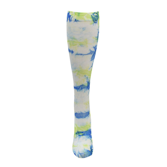 Think Medical Tie Dye Premium Blue/Green Fashion Compression Sock (Regular) - view 2