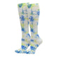 Think Medical Tie Dye Premium Blue/Green Fashion Compression Sock (Regular) - view 1