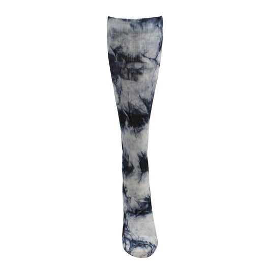 Think Medical Tie Dye Premium Black/Grey Fashion Compression Sock (Regular) - view 2