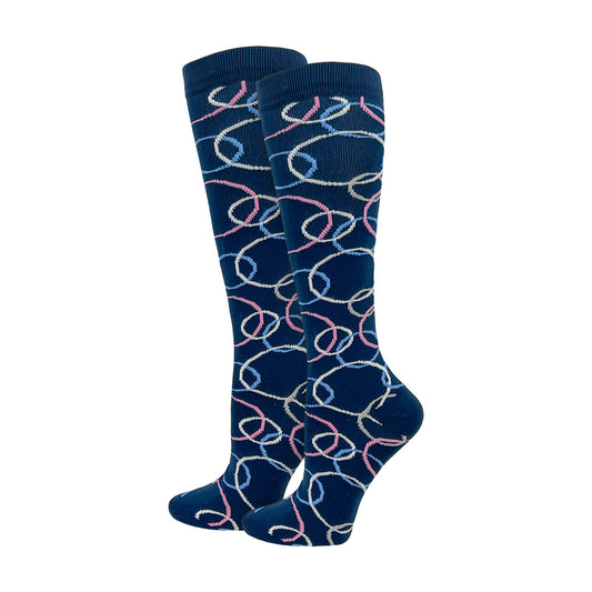 Think Medical Colorful Rings Fashion Compression Sock (XL) - view 1