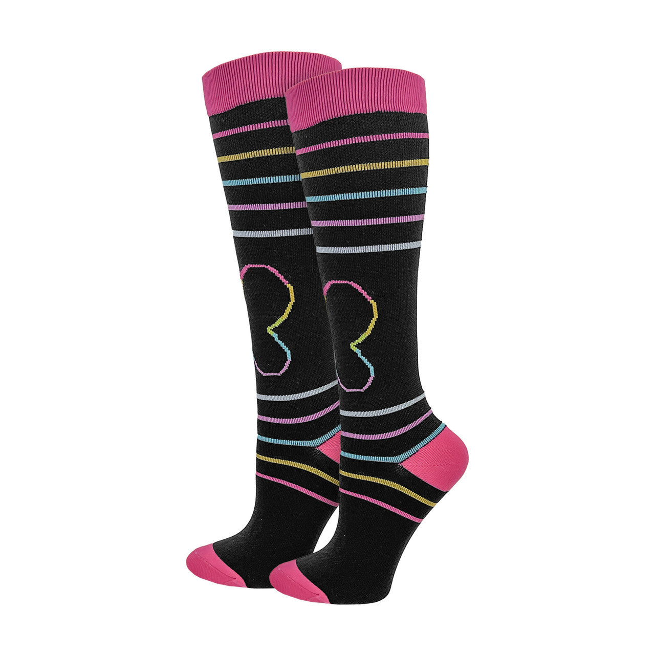 Think Medical Rainbow Butterfly Fashion Compression Sock (Regular) - view 1