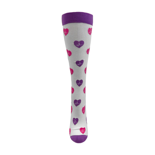 Think Medical EKG Hearts Compression Knee High (Regular) - view 2
