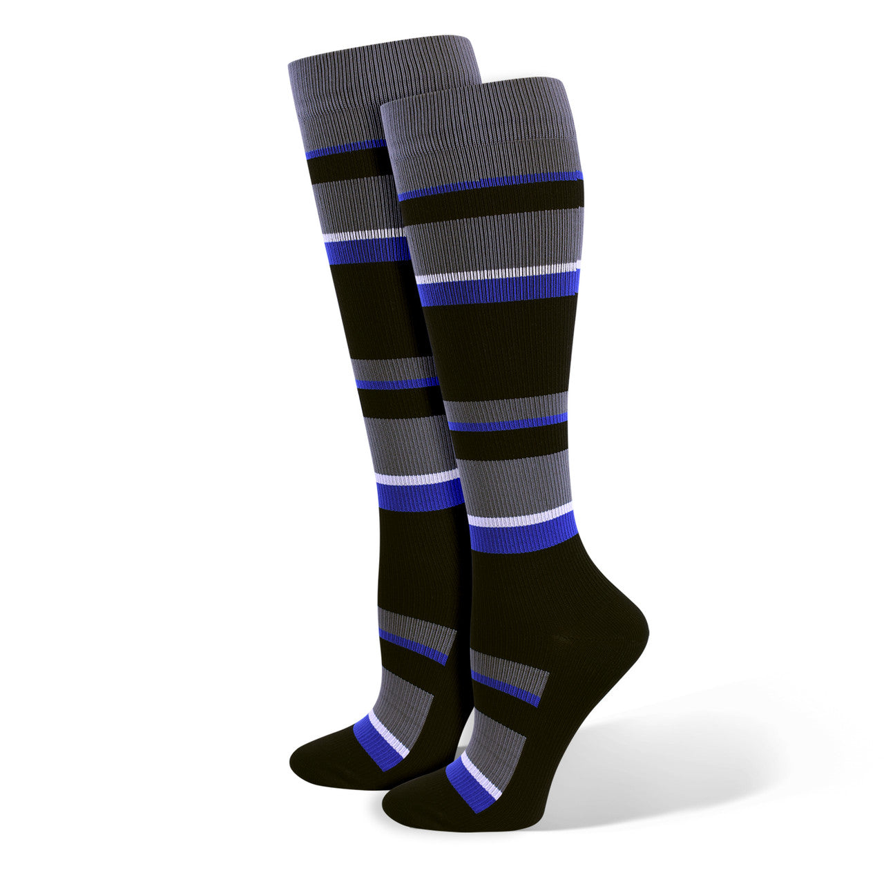 Think Medical Mens Striped Premium Compression Sock (Men's) - view 1