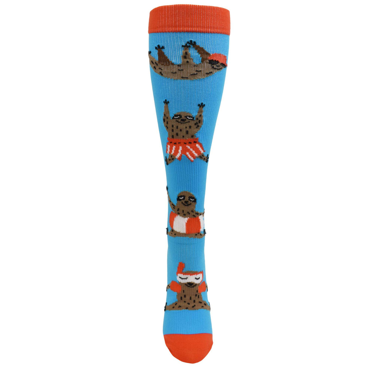 Think Medical Summer Sloths Fashion Compression Sock (Regular) - view 1