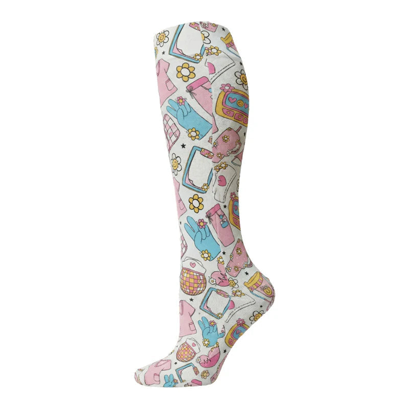 Outside the Box CircaSass Nurse Daze compression socks