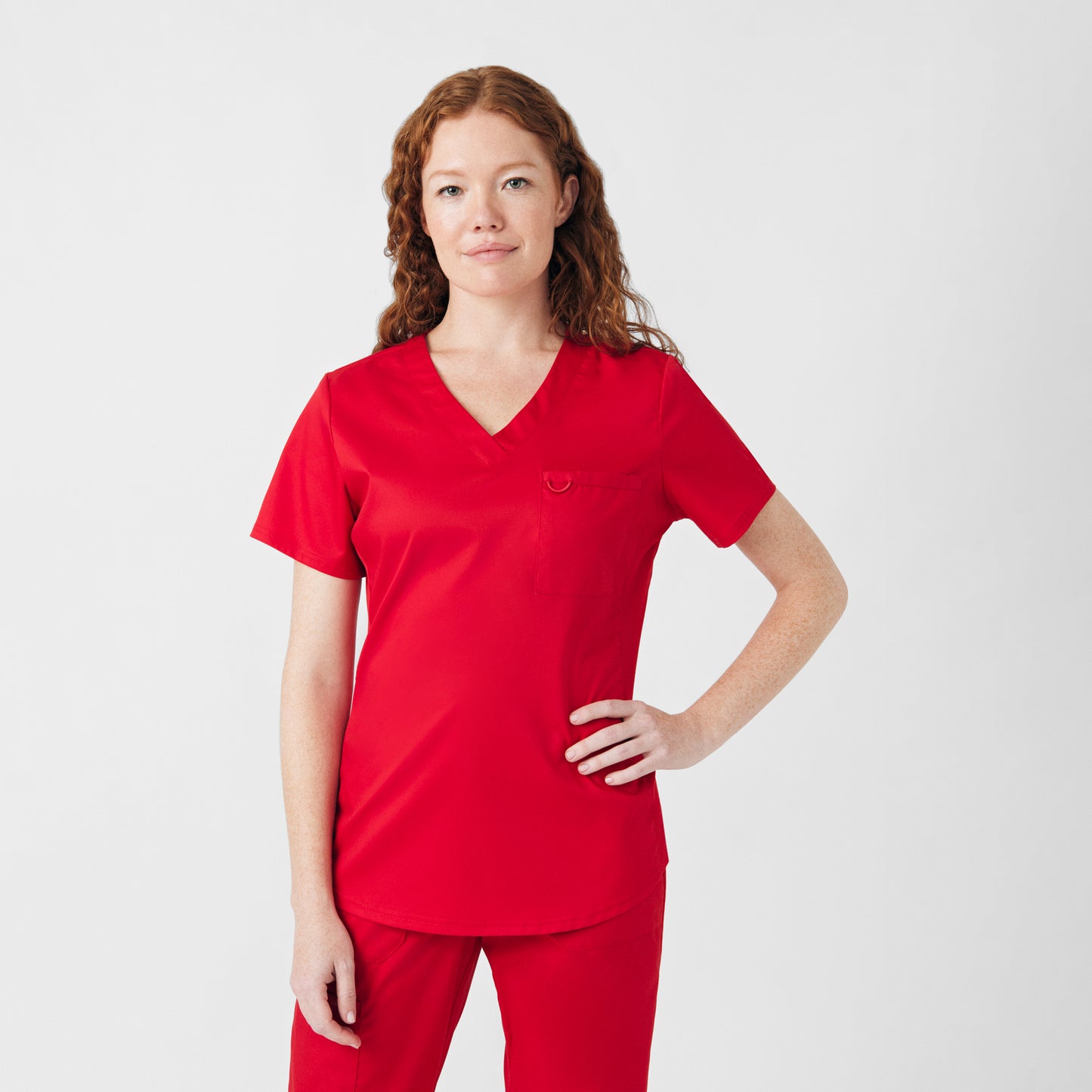 WOMEN'S - Landau ProFlex Women's 2-Pocket V-Neck Top