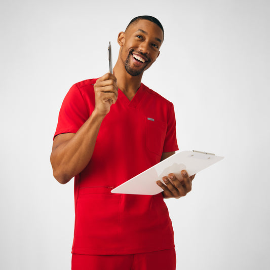 MEN'S - Landau Forward Men's 4-Pocket V-Neck Top